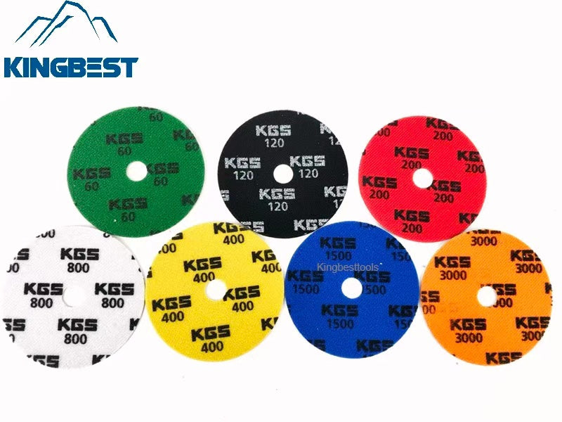 KGS Dry Polishing Pads Diamond Discs Stone Sandpaper Granite Marble Pads Marble Pads Quartzite Pads