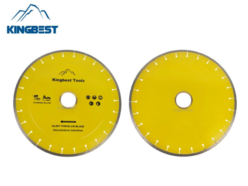 Diamond Big Saw Blades CNC Cutting Blades Stone Blades Standard and Silent Big Cutting Discs for Porcelain/Sintered Stone/Dekton/Marble/Granite/Quartz 14inch 350mm