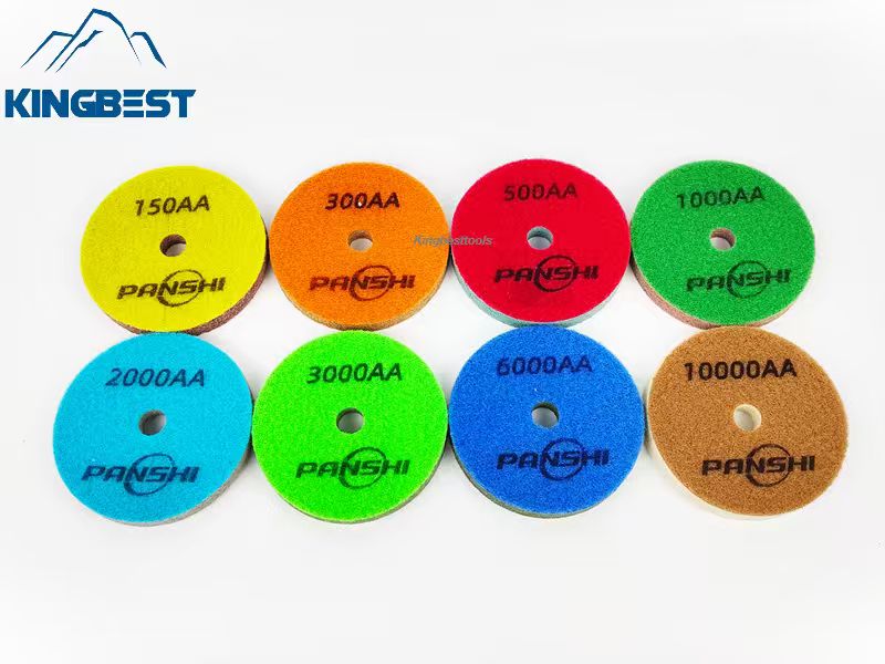 Sponge Fiber Wet Polishing Pads For 80mm/100mm/125mm/150mm/180mm/200mm