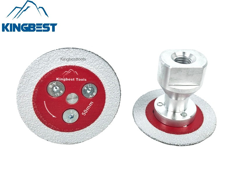 2 inch 50mm Brazed Diamond Discs Cutting Discs Mini Blades For Wet and Dry Cutting Flange removable Discs