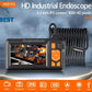 1080P HD Industrial Endoscope Borescope 4.3'' Screen 8mm Inspection Snake Camera for Pipe Engine-Free Shipping