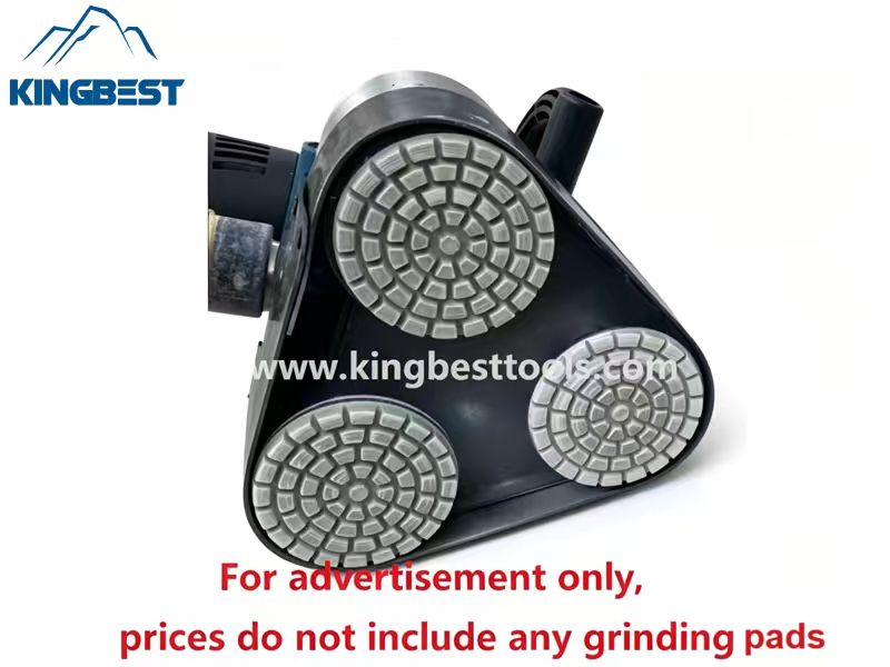 Handheld Grinder with 3 Heads for Concrete Floor Free Shipping