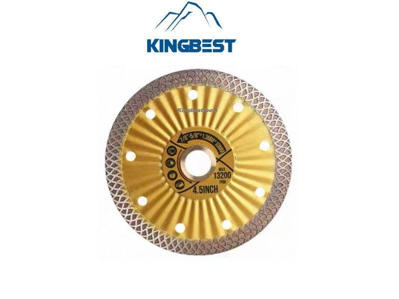 Super Thin Porcelain Tiles Cutting Disc Saw Blades Dry and Wet Cutting Yellow Color