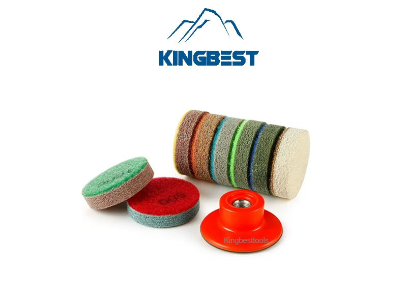 2 inch Wet Polishing Pads Sponge Pads Sandpapers For Granite Marble Quartz ~~Backer for free