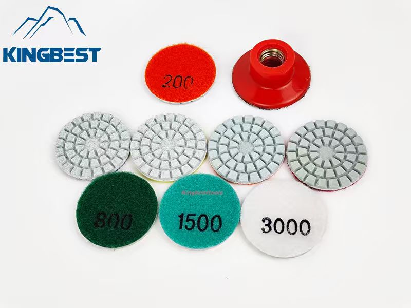 2 inch Wet Polishing Pads Sandpapers ~~Backer for free