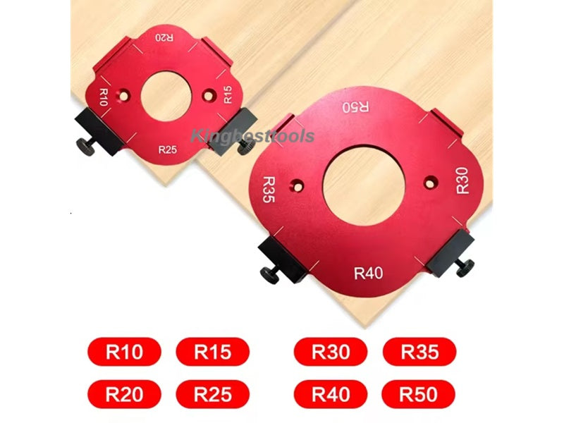 4 in 1 Woodworking Fillet Positioning Template  Contour Ruler Fillet Mold  R10-R50-Free Shipping