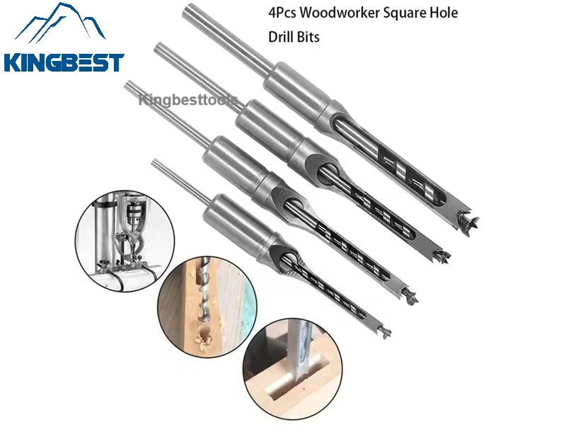 Promotion! Square Hole Drill and Fixed Bracket Woodworking Drill Tools Mortising Chisel Drill DIY Furniture Square Drill Free Shipping to US mainland only A01