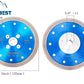 Blue Diamond Cutting Blades with Flange for Marble Ceramic Turbo Saw Blade for Porcelain Sintered Stone Dekton Tile Cutting Disc