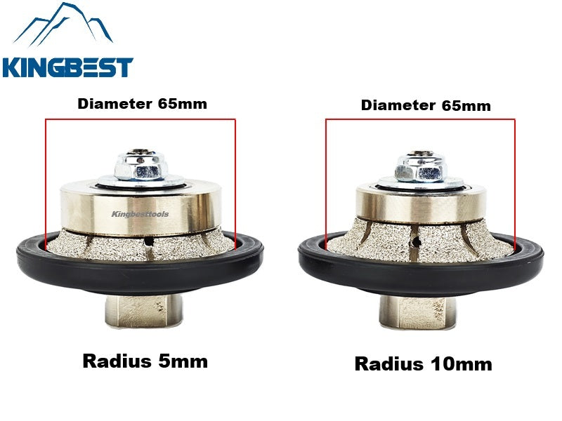 Diamond Hand Profile Router Bits Vacuum Brazed Wheel Granite Marble Stone Grinding Bits M14 5/8-11 Thread