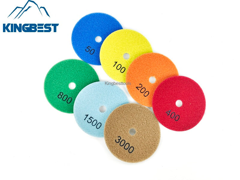 Fast Speed Polishing Pads Dry Pads Granite Marble Pads Stone Abrasive 7 steps 50/100/200/400/800/1500/3000#