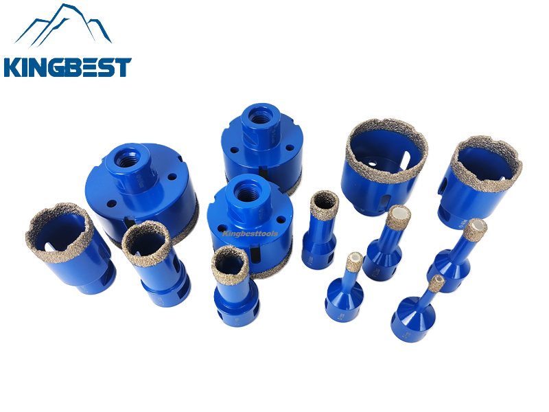 M14 Brazed Diamond Ordered Arrangement Drill Bit Hole Openers for Porcelain Dekton Tiles Ceramics Marble Granite