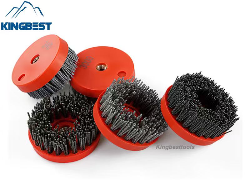 Round Antique Brush Stainless Steel Rope Grinding Brushes Renovation Brushes Stone Cleaning Tools