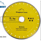 Diamond Big Saw Blades CNC Cutting Blades Stone Blades Standard and Silent Big Cutting Discs for Porcelain/Sintered Stone/Dekton/Marble/Granite/Quartz 14inch 350mm