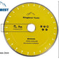 Diamond Big Saw Blades CNC Cutting Blades Stone Blades Standard and Silent Big Cutting Discs for Porcelain/Sintered Stone/Dekton/Marble/Granite/Quartz 14inch 350mm