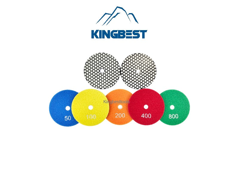 Quick Speed Polishing Pads Dry Pads Granite Marble Pads Sanding Discs Grit 50/100/200/400/800/1500/3000#