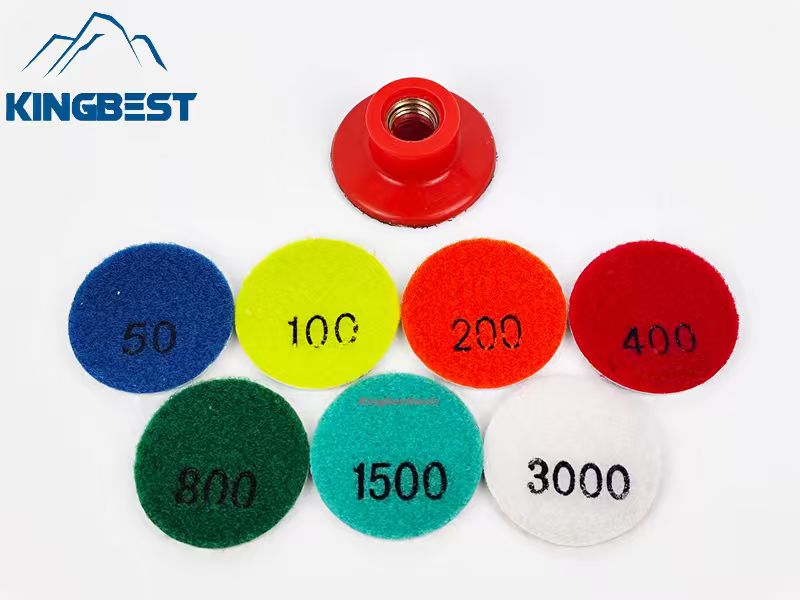 2 inch Wet Polishing Pads Sandpapers ~~Backer for free