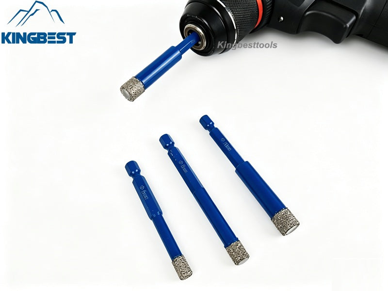 Diamond Drill Bits with Hex Shank Mini Drill Bits Hole Drilling for Ceramics Tiles Porcelain Granite Marble Stone