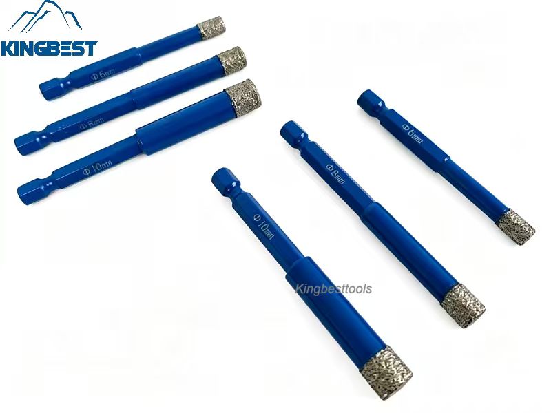 Diamond Drill Bits with Hex Shank Mini Drill Bits Hole Drilling for Ceramics Tiles Porcelain Granite Marble Stone