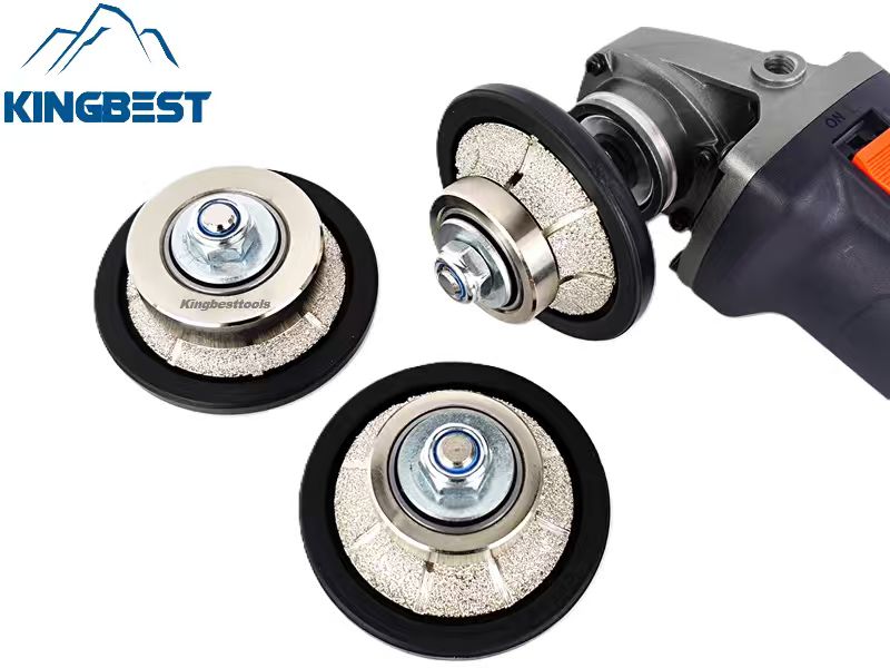 Diamond Hand Profile Router Bits Vacuum Brazed Wheel Granite Marble Stone Grinding Bits M14 5/8-11 Thread