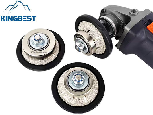Diamond Hand Profile Router Bits Vacuum Brazed Wheel Granite Marble Stone Grinding Bits M14 5/8-11 Thread