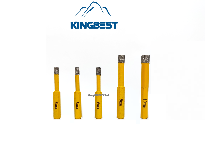 Dry Drill bits Set Tile Drilling Brazing Hole Opener Quartz Marble Glass Drill Dry Drilling Artifact