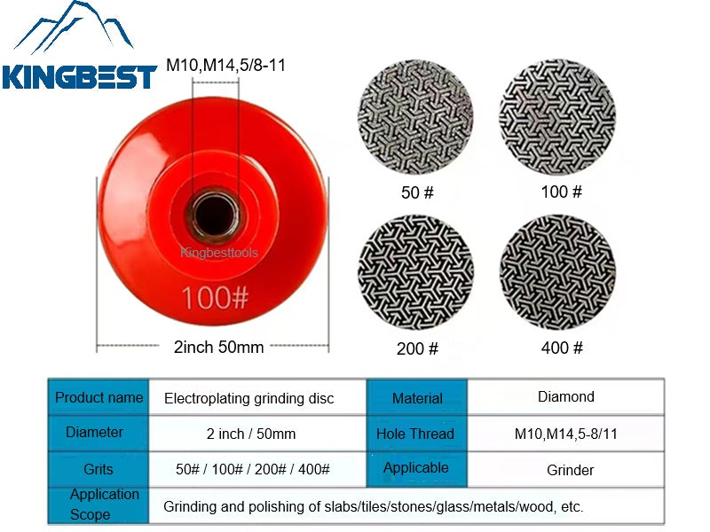 Electroplated Polishing Pads One-piece Grinding Discs Fast Shinning Pads Multifunctional Sheets integrated Dry Polishing Pads