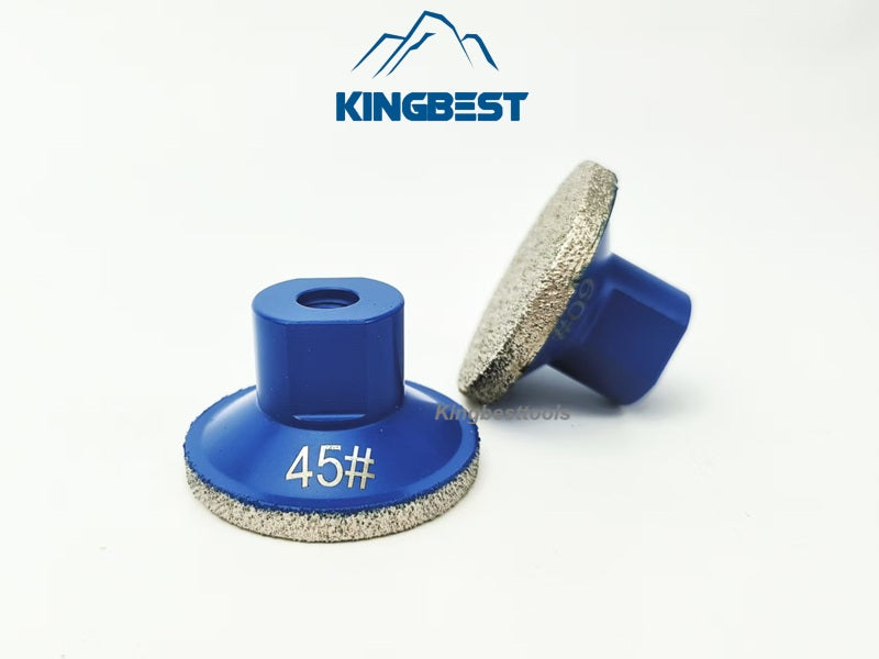 Thickened Diamond Angle Grinder Diamond Brazed Polishing Bits Flat Grinding Head  Brazed Trimming Thread  2inch  M10