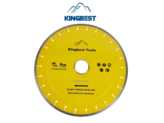 Diamond Big Saw Blades CNC Cutting Blades Stone Blades Standard and Silent Big Cutting Discs for Porcelain/Sintered Stone/Dekton/Marble/Granite/Quartz 14inch 350mm