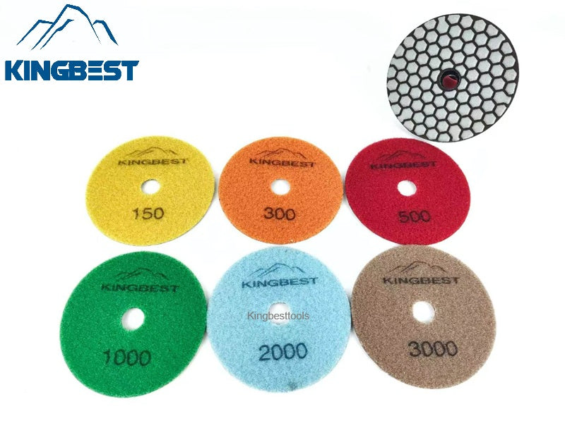 Dry Polishing Pads Stone Surface Finishing Stone Polishing Tools Sandpapers For Polishing 4inch 100mm
