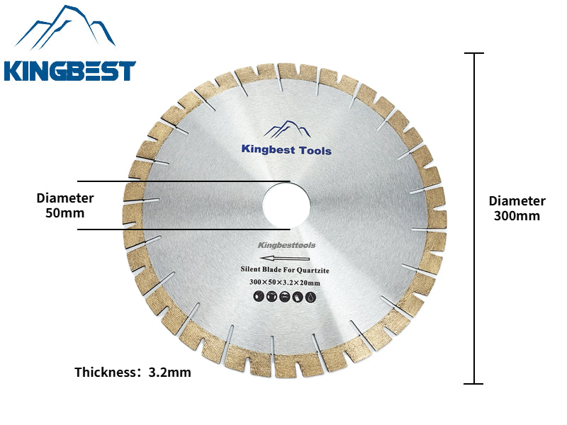 Quartzite Saw Blades  Silent Blades for Quartzite Stone 350mm 300mm 250mm