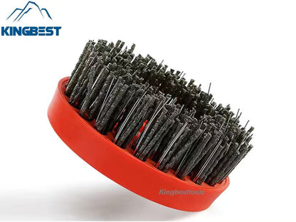 Round Antique Brush Stainless Steel Rope Grinding Brushes Renovation Brushes Stone Cleaning Tools