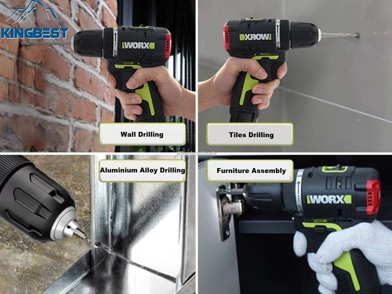 WORX 130X Cordless Screw Driver Drill Brushless Motor Drill Free Shipping Cost