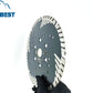 Diamond Blade with Slanted Protective Teeth for Cutting Hard Stone Straight Cutting Blades Slotting and Grinding Discs for Granite Stone