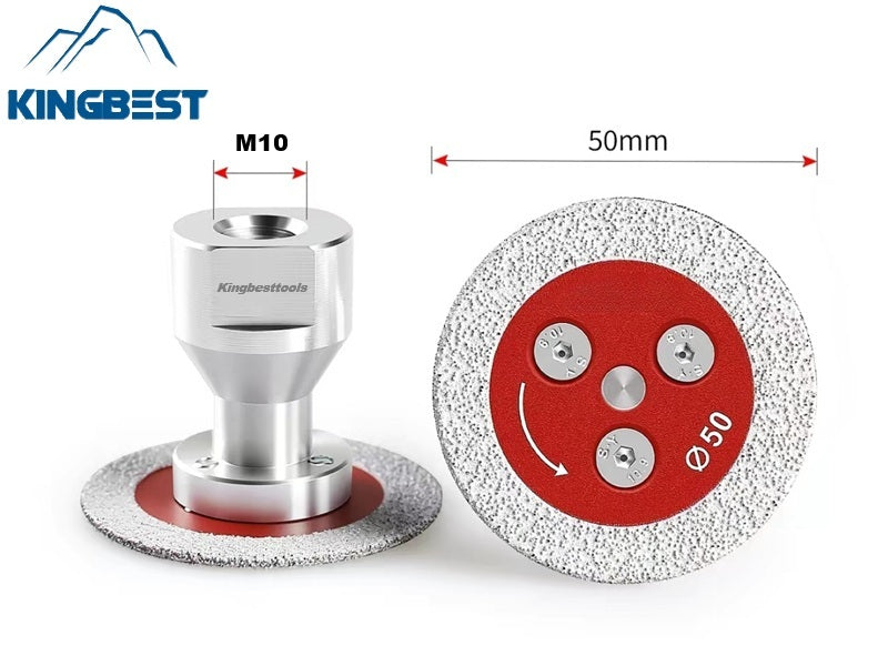 2 inch 50mm Brazed Diamond Discs Cutting Discs Mini Blades For Wet and Dry Cutting Flange removable Discs