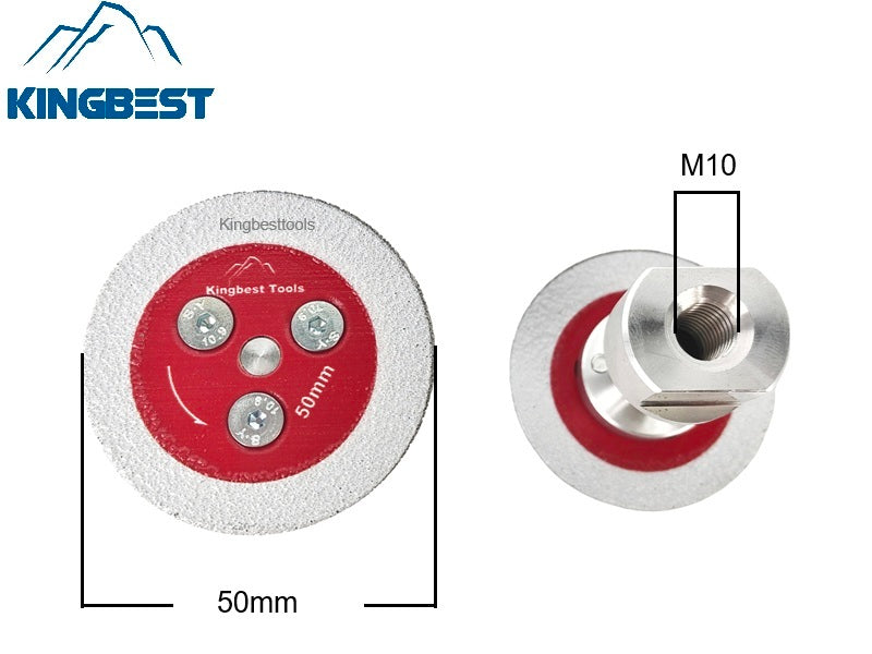2 inch 50mm Brazed Diamond Discs Cutting Discs Mini Blades For Wet and Dry Cutting Flange removable Discs