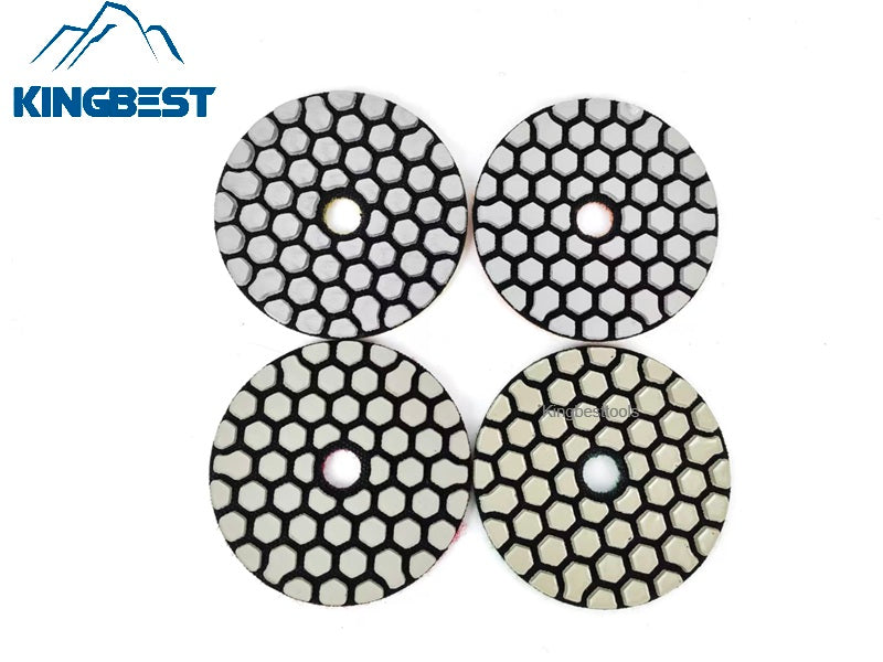 Dry Pads for Stone Super Fast 4 Steps Thicknessed Dry Polishing Pads 80mm