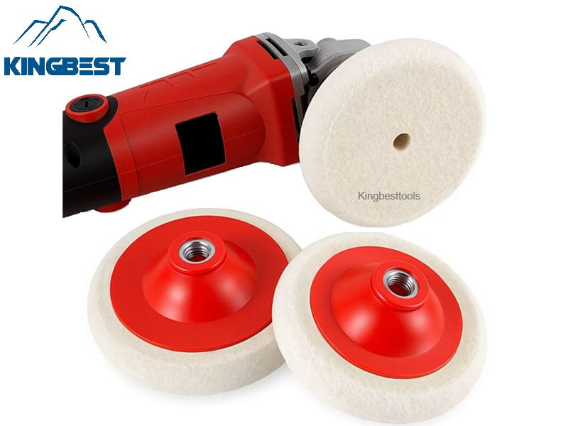 Round Wool Polishing Pads for Stone, Metal, Stainless Steel, Glass,M14