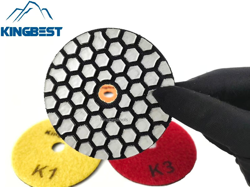 Dry Pads for Stone Super Fast 4 Steps Thicknessed Dry Polishing Pads 80mm