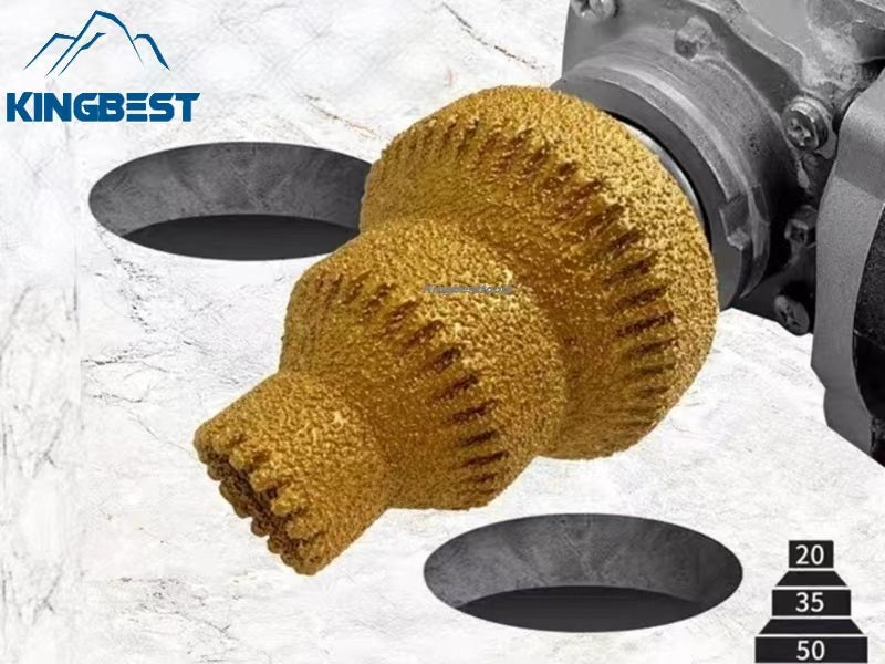 Serrated Brazed Pagoda Drill Bits M10 Diamond Chamfer Router Tower Drill Tile Stone Rock Diamond Tools