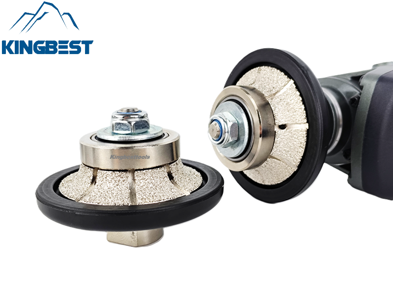 Diamond Hand Profile Router Bits Vacuum Brazed Wheel Granite Marble Stone Grinding Bits M14 5/8-11 Thread