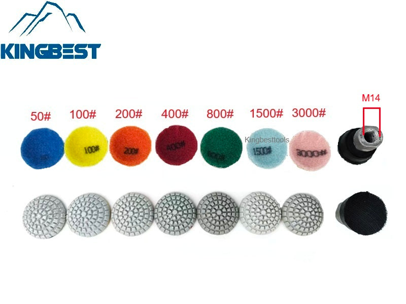 2inch Bowl Shape Wet Polishing Pads Curved Wet Polishing Pads Stone Crafts Mini Pads