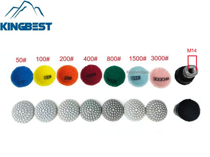 2inch Bowl Shape Wet Polishing Pads Curved Wet Polishing Pads Stone Crafts Mini Pads