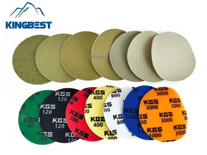 Super Thin KGS Dry Polishing Pads Diamond Discs Stone Sandpaper Granite Marble Pads