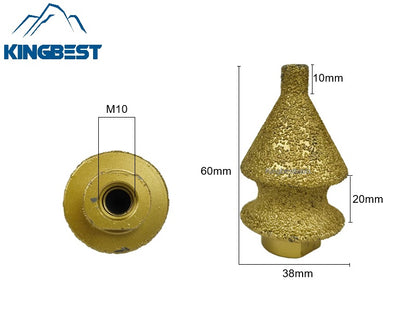 Diamond Chamfer Drill Bits Enlarged Hole Saw Milling Tile Cutter Opener Sharp Round Grinding Wheels Edge Grinding Tools