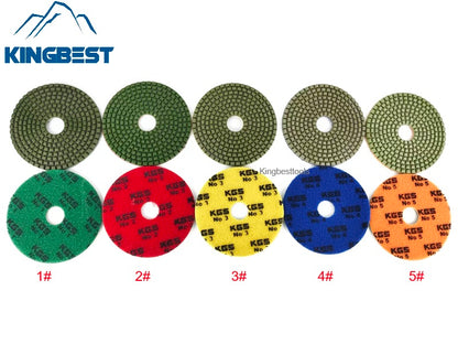 125mm 5 inch KGS Polishing Pads Wet Polishing Pads Stone Abrasive Diamond Discs Marble Pads Quartzite Pads