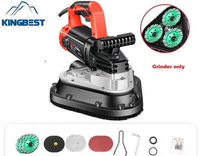 Promotion! 3-Head Floor Grinder Concrete Cement Floor Grinder Terrazzo Grinding polisher Six-Speed Dust-free Machine for Floor Renovation Grinder Free Shipping
