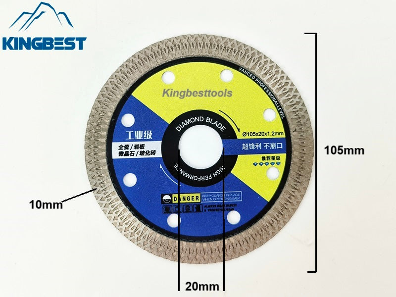 Upgraded Porcelain Cutting Discs with Mesh Corrugated Teeth