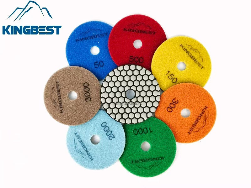 Dry Polishing Pads Stone Surface Finishing Stone Polishing Tools Sandpapers For Polishing 4inch 100mm