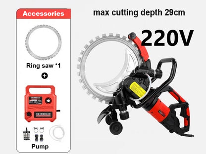 Wall Cutter Wall Cutting Machine High Power Ring Sawing Wall  Machine  High Frequency  Concrete Circular Saw Cutting Machine 110V/220V   Free Shipping