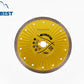 Super Thin Porcelain Tiles Cutting Disc Saw Blades Dry and Wet Cutting Yellow Color